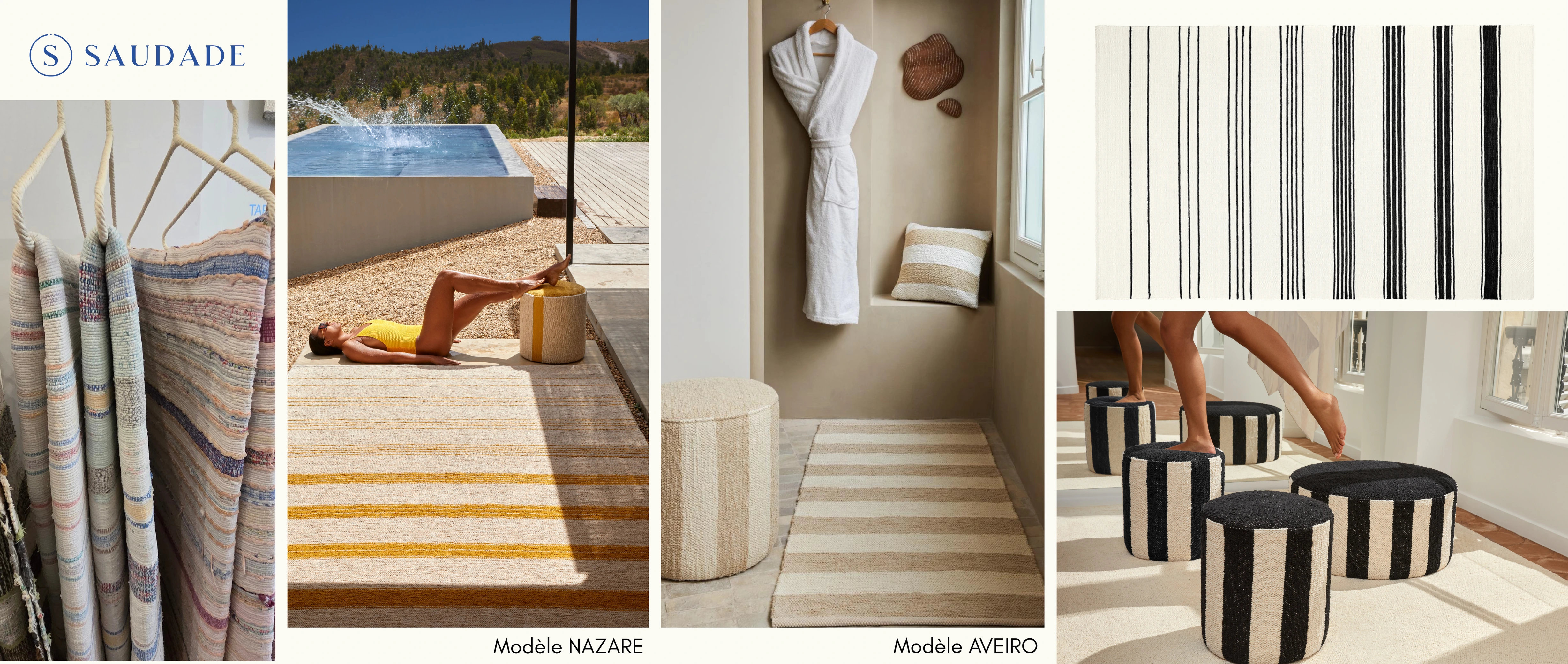 Saudade rayure textile